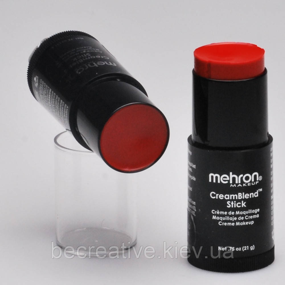 Грим у стіку для обличчя та тіла «CreamBlend stick» Mehron (відтінок Really Bright Red )