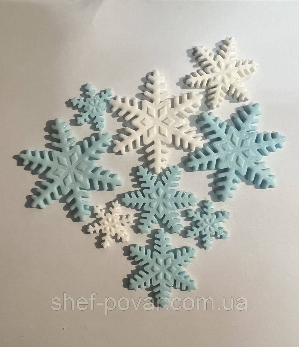 Кондитеский декор « Сніжинки» ТМ “ Добрик", фото 1
