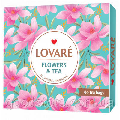 Чай Lovare Flowers & Tea 12 видів по 5 шт (lv.16171)