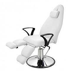 Крісло - Кушетка для педикюру на гідравліці 2231А white педикюрне крісло гідравлічне з регулюванням висоти