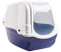Пластиковый туалет-бокс Ромео Bergamo Romeo Blue 57*39*41 см с фильтром, для кошек, цвет синий