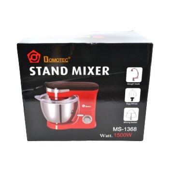 Стаціонарний міксер Domotec MS-1368 3 види насадок 6 режимів 1500 Вт червоний (MS-1368_2085), фото 1