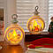 Новорічний декоративний міні світильник 12см, на батарейках NM7117, Білий / Ліхтарик свічка для декору, фото 2