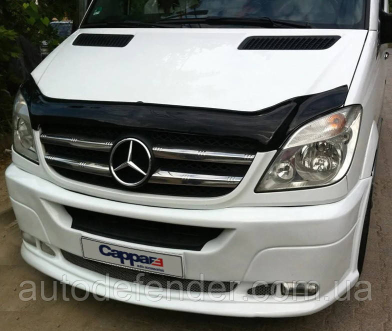 Дефлектор капоту (мухобійка) Mercedes-Benz Sprinter 2006-2013, Vip Tuning, MRD07