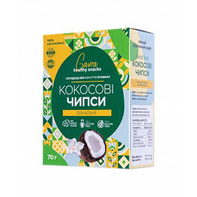 Кокосові чіпси з ванільним смаком без цукру Gavra (Гавра) 70 г