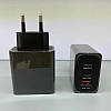 Мережевий зарядний пристрій 36w  вт  PD+Quick Charge 3.0 35W 2 Type-C 1-USB (36w + 25w + 15w), фото 2