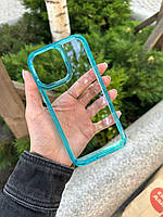 Чехол противоударный прозрачный на iPhone 11 Pro Max Beryl / чехол для айфон 11 про макс синий