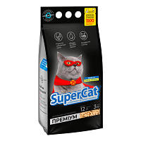 Наповнювач для туалету Super Cat Преміум Дерев'яний вбиральний 3 кг (4 л) (3547)