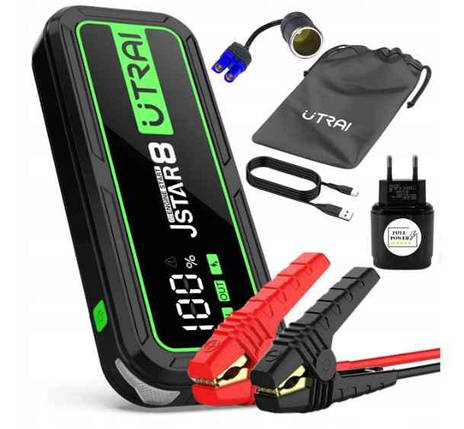 Пусковий пристрій для автомобіля Jump Starter Utrai Jstar 8 з аксесуарами Full Power, фото 2