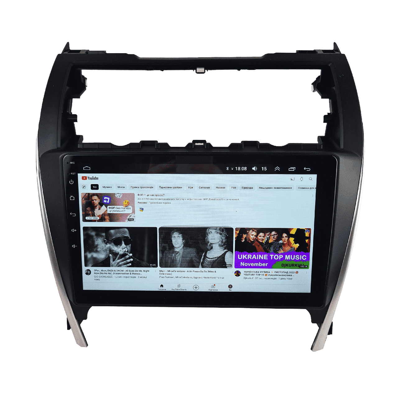 Штатна Магнітола Toyota Camry 50 USA 2011-2014 FS-A7-8octa-DSP-4/64-CarPlay-DSP на ОС Android