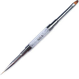 Пензель 2В1 №6 Лайнер-Овал