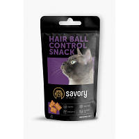 Лакомство для котов Savory Snack Hair ball Contro 60 г (для контроля образования шерстяных комочков)