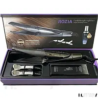 Плойка для волос профессиональная для завивки волос с дисплеем с аргановым маслом Rozia 65Вт (HR 792) , pro