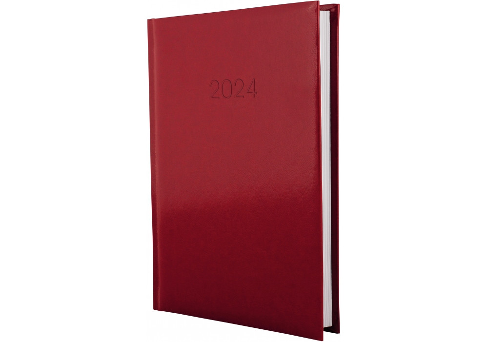 Щоденник датований А5 на 2024рік червоний EconoMix FLASH E21606-03