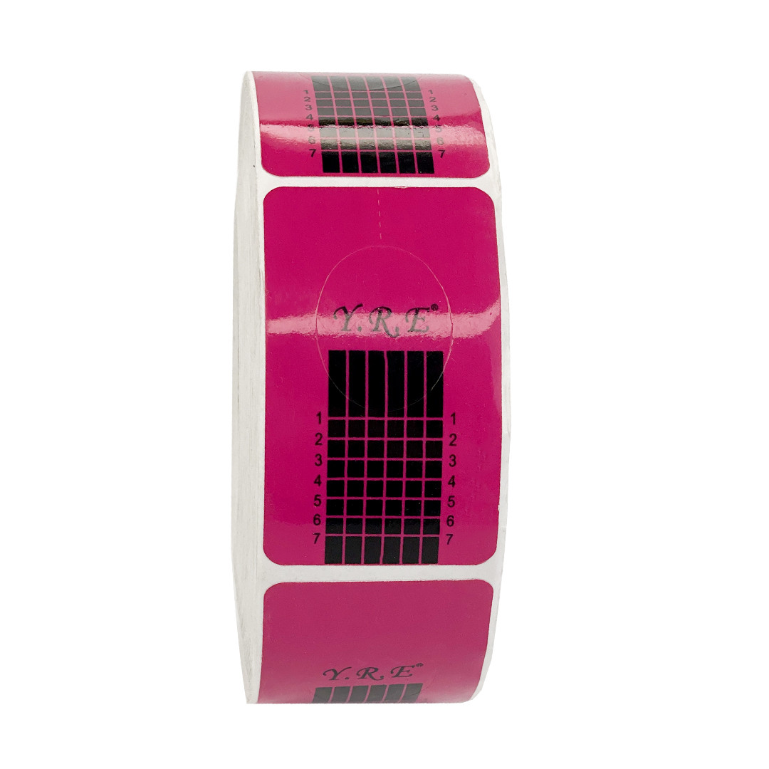 Форма для нарощування нігтів широка, 500 шт. форми для дизайну нігтів, форми манікюрні паперові для акрилу, фото 1