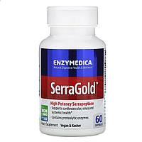 Серрапептаза для сердца High Activity Serrapeptase Enzymedica 60 капсул US, код: 7699848