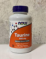 Таурин Now Foods Taurine 500мг 100 веганських капсул