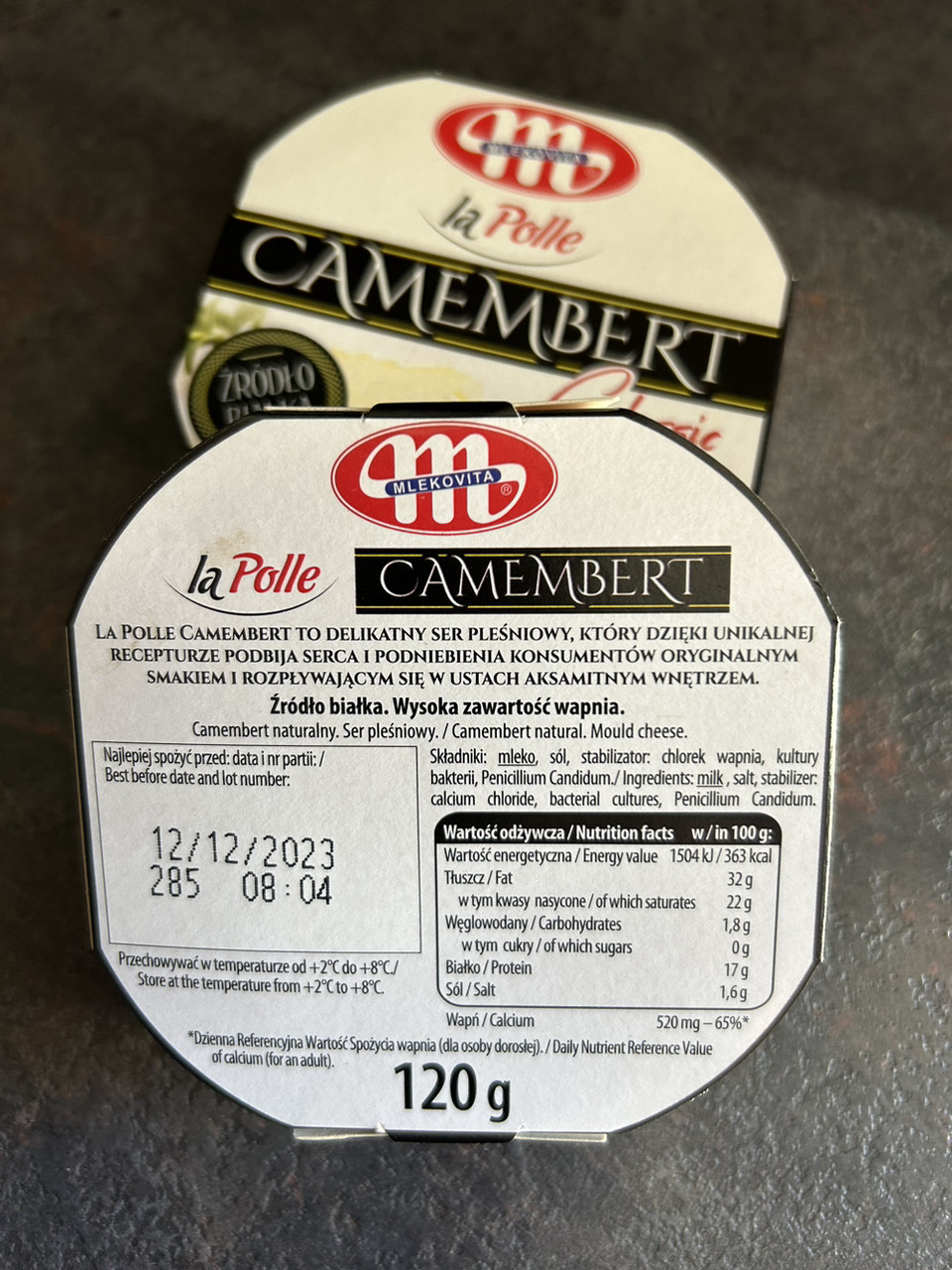 Сыр Camembert classic 120 g Сыр камембер классический с белой плесенью на корочке - фото 2 - id-p2015013344