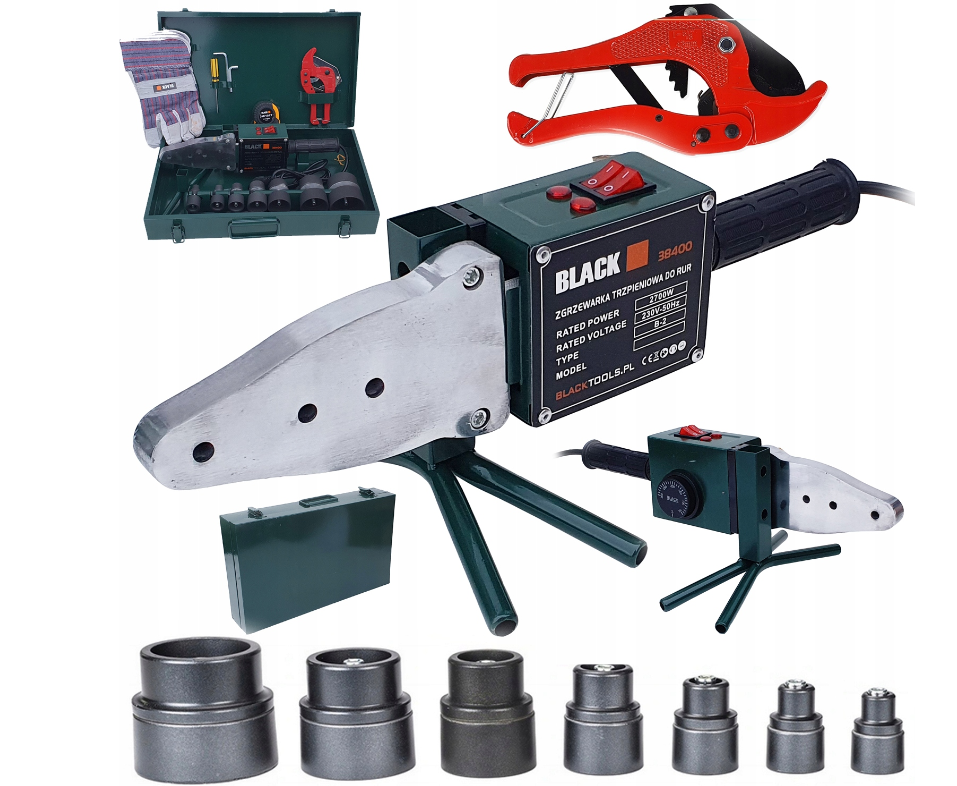 Паяльник для (пвх) пластикових труб BLACK 38400 2700 Вт 50-300С