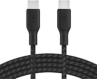 Кабель зарядки/синхронизации Belkin USB-С > USB-С 3м, 100Вт, плетен, черный