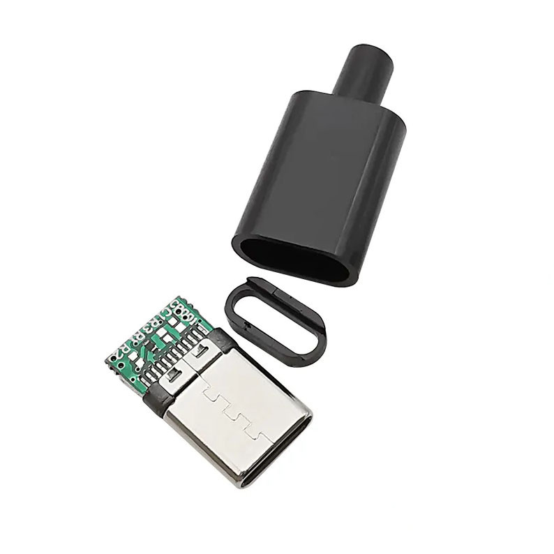 USB Type-C роз'єм — конструктор, для ремонту та створення інформаційних і живильних Type-C кабелів Protech 24P