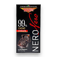 Шоколад черный NOVI абсолютно черный 99% какао nere assoluto 99% cacao 75г