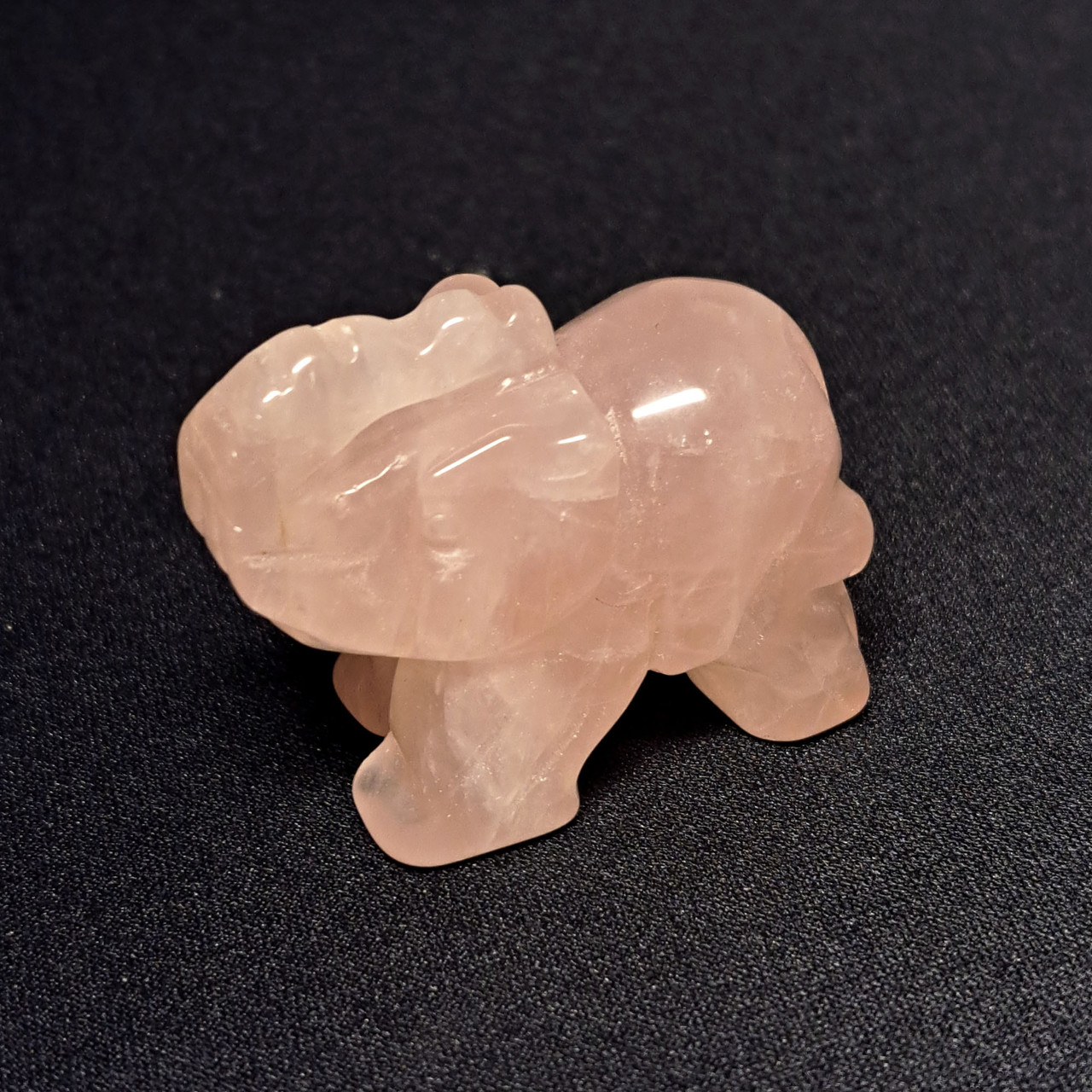 Фігурка СЛОН. Рожевий кварц, натуральний камінь