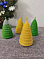 Новорічна свічка із вощини "Ялинка", 9*6см, фото 3