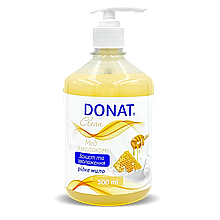Рідке мило з дозатором Donat Мед з молоком 500 г