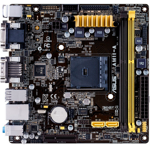 Плата під AMD Socket AM1 ASUS AM1I-A на DDR3 / SATA 3 / з HDMI ВІДЕО / USB 3.0