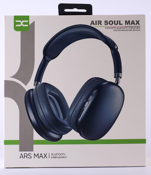Великі бездротові навушники (Bluetooth) DC AirPods Max Air Soul Black