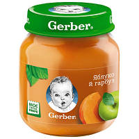 Детское пюре Gerber Яблоко и тыква, 130 г (1227245)