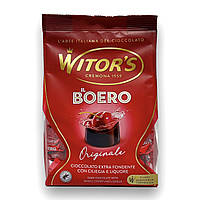 Конфеты шоколадные пралине WITORS с вишней в ликёре il boero originale 250г