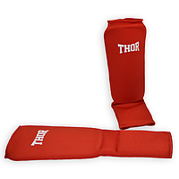 Защита для голени и ног THOR Shin-instep Red защита ног для бокса і единоборств лучшая цена с быстрой