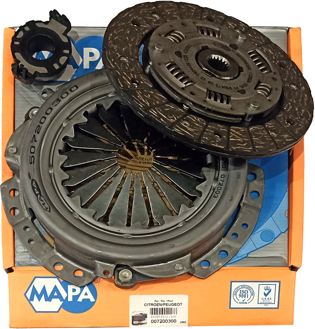 Комплект зчеплення MAPA 007200300 для CITROEN, BERLINGO / BERLINGO FIRST 1.8 i, XANTIA 1.6 i SX, 1.8 i, 1.8 i 16V, XSARA 1.8 i,
