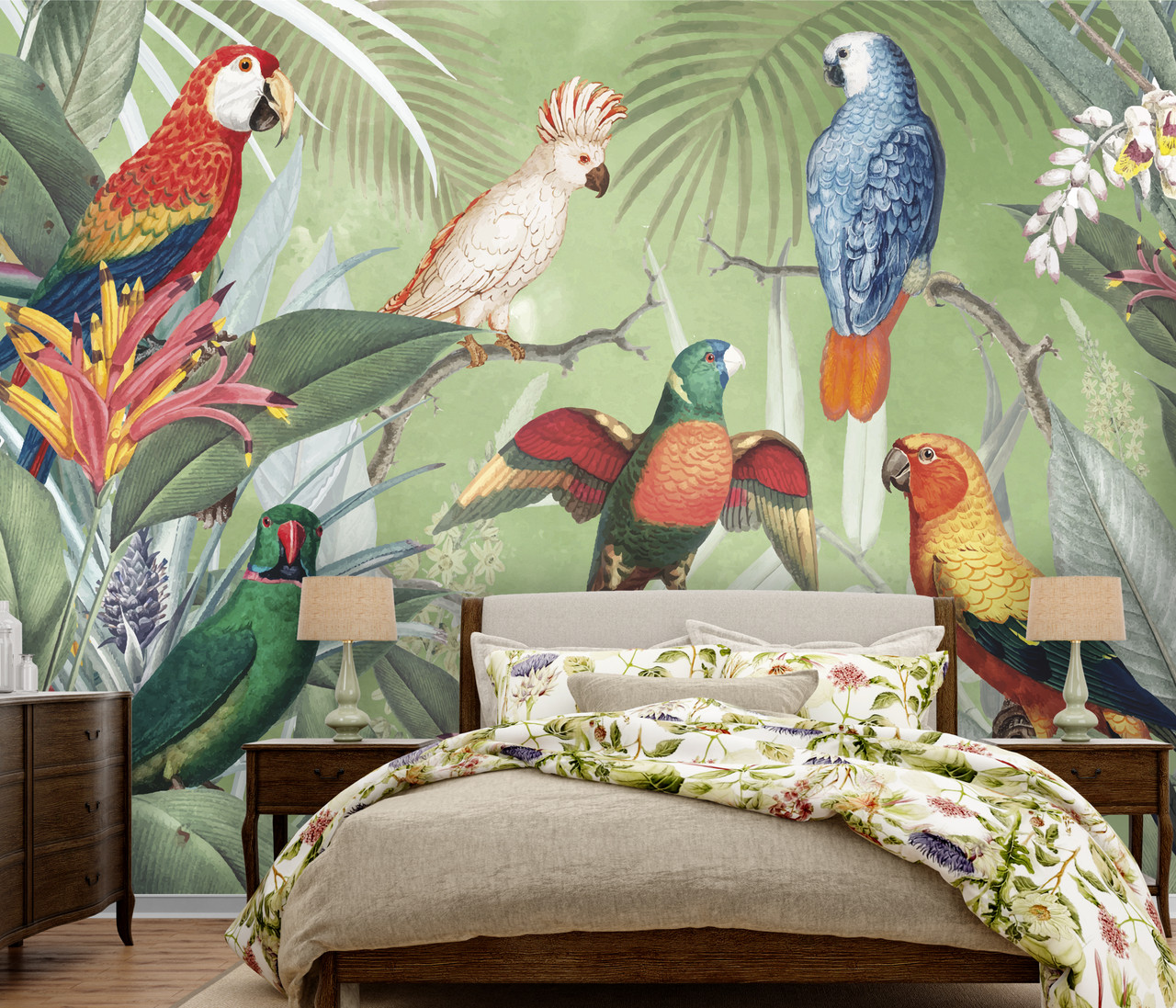 Шпалери Папуги 213х302см, фото 1