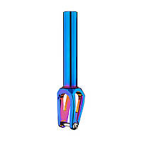 Вилка для трюкового самоката алюминиевая Hipe LMT05 (SCS) Oil blue цвет хамелеон высота 15 см D: 28,6 мм