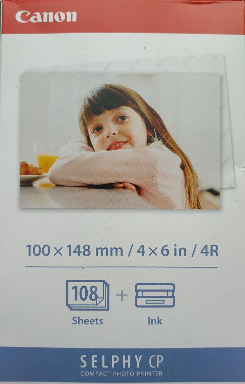 Фотопапір з картриджем для принтерів Canon KP-108IN (108 відбитків + 3 картриджі)