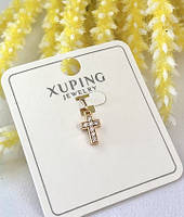 Міні хрестик із медичного золота Xuping, ювелірні вироби,медичне золото,мед