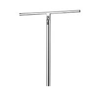 Руль для трюкового самоката стальной Hipe T-bar 01 HIC/SCS oversize Chrome 69х59 см лучшая цена с быстрой