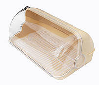 Хлібниця пластикова бежева 40*23*18 см (Горизонт)