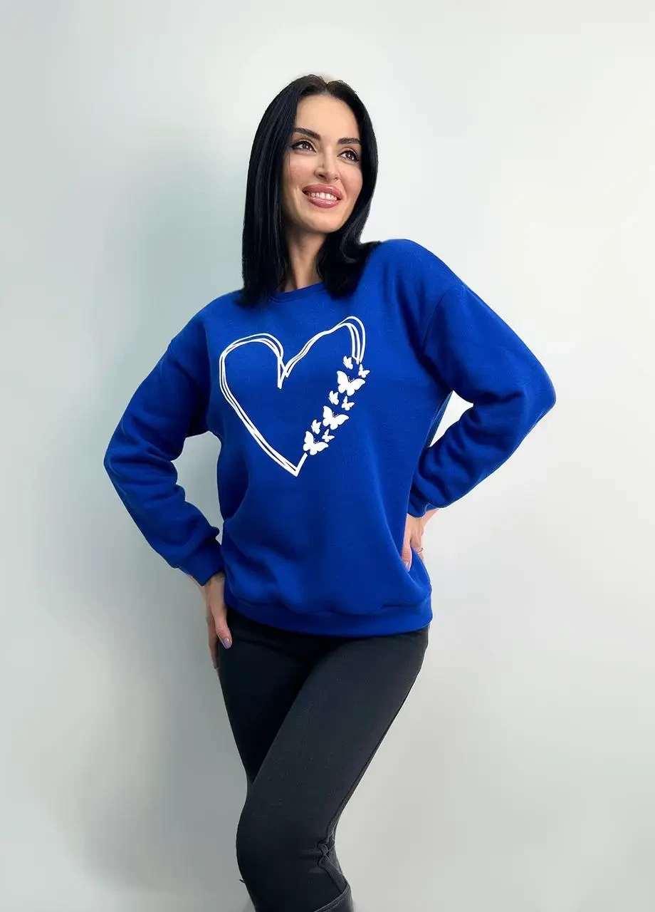 Жіночий трикотажний костюм светр і лосини на хутрі