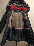 Зимова куртка на хлопчика/ Підлітковий (дитячий) пуховик на хутрі парка для дітей та підлітків на зиму 34, фото 6