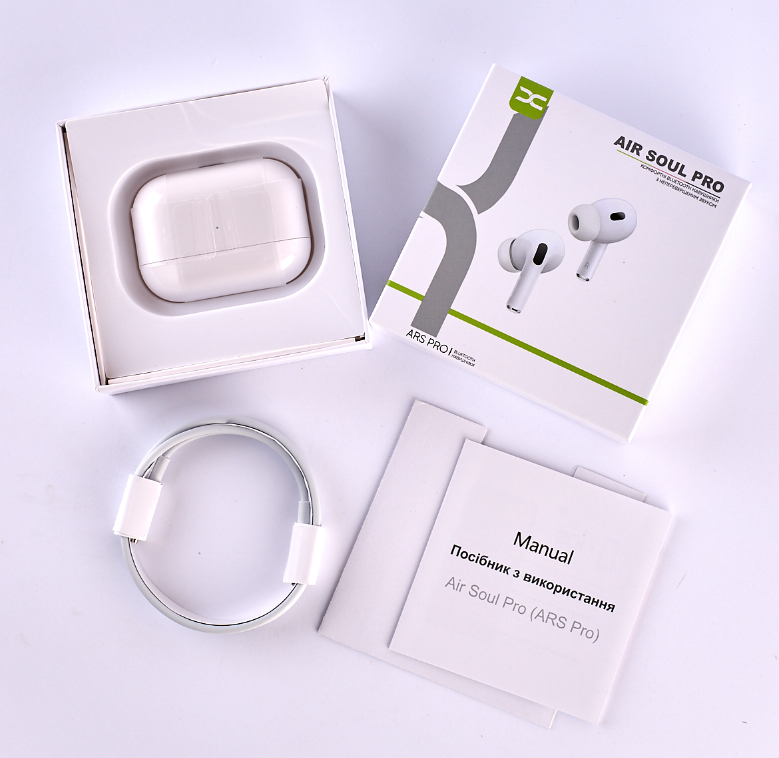 Бездротові навушники TWS (Bluetooth) DC Airpods Pro Air Soul White, фото 2