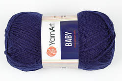 Пряжа для в'язання YarnArt baby. 50 г. 150 м. Колір - 583 темно-синій. Акрил