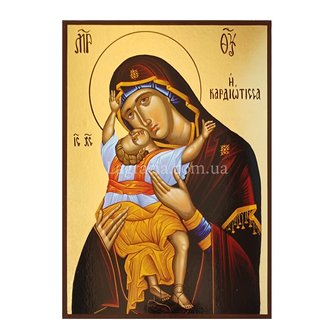 Ікона Божа Матір Сердечна (Кардіотісса) 20 Х 26 см