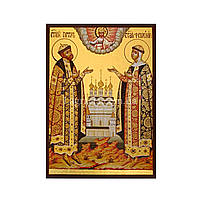 Икона Святые Петр и Феврония 10 Х 14 см