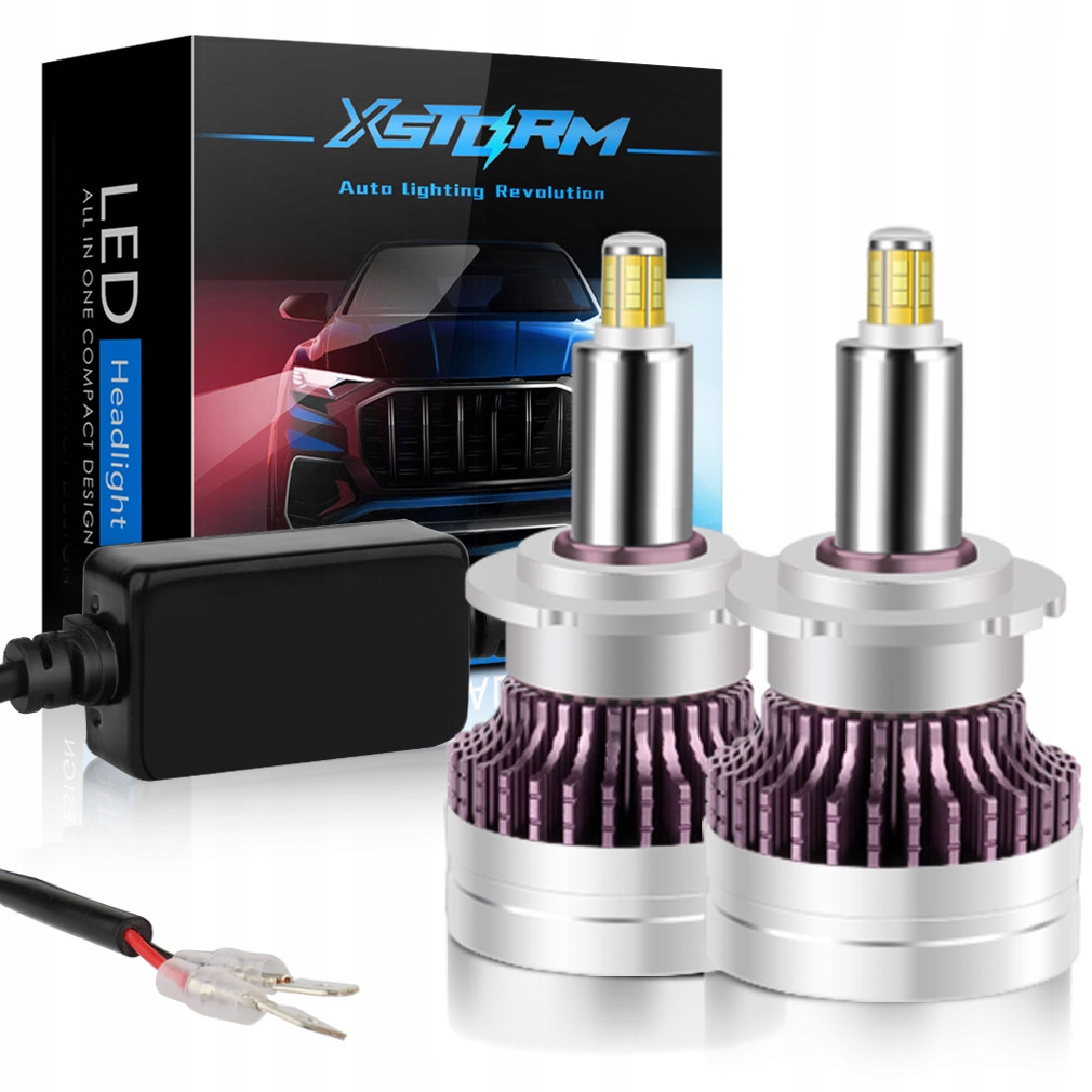 Корейські 3D LED автолампи D2S 360 Canbus 100W 14000LM 9-32В.