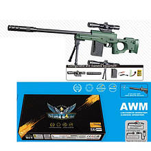 Дитяча іграшкова гвинтівка снайперська з акумулятом AWM 673-1 (стріляє гідрогелевими кульками Orbeez)