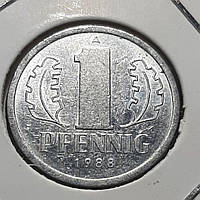 Монета Германия - ГДР 1 пфенниг, 1988 года
